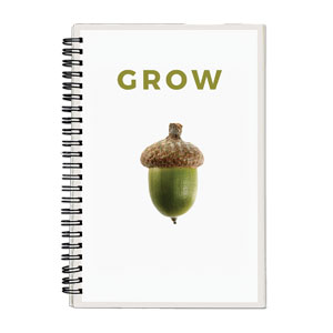 Grow Acorn Lined Journal