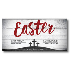 Red Easter 11" x 5.5" Oversized Postcards