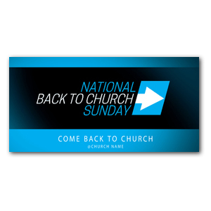 Come Back to Church BTCS 11" x 5.5" Oversized Postcards