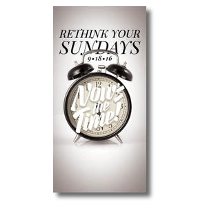 Nows the Time Clock BTCS 11" x 5.5" Oversized Postcards