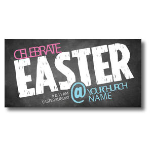 Easter At Chalk 11" x 5.5" Oversized Postcards