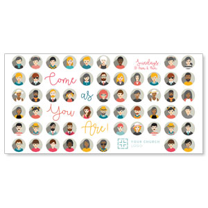 People Circles 11" x 5.5" Oversized Postcards