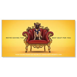 Saving A Seat For You 11" x 5.5" Oversized Postcards