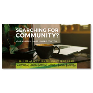 Searching For Community 11" x 5.5" Oversized Postcards