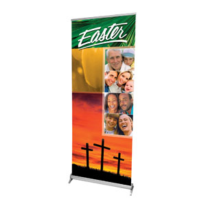 Easter Cheer 2'7" x 6'7"  Vinyl Banner