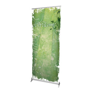 Vintage Green 2'7" x 6'7"  Vinyl Banner