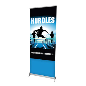 Hurdles 2'7" x 6'7"  Vinyl Banner