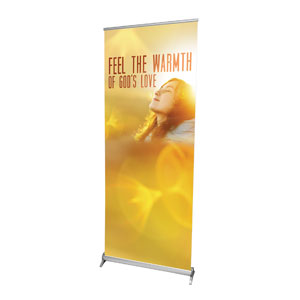 Feel the Warmth 2'7" x 6'7"  Vinyl Banner