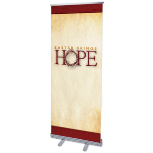 Hope Crown 2'7" x 6'7"  Vinyl Banner