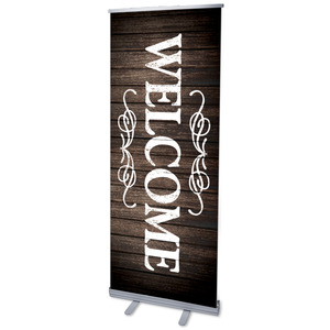 Rustic Charm Welcome 2'7" x 6'7"  Vinyl Banner