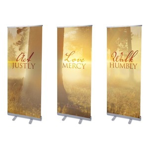 Micah Sunlit  2'7" x 6'7"  Vinyl Banner