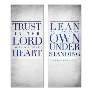 Trust The Lord Pair 2'7" x 6'7"  Vinyl Banner
