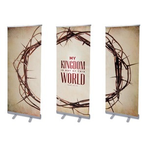 My Kingdom Triptych 2'7" x 6'7"  Vinyl Banner