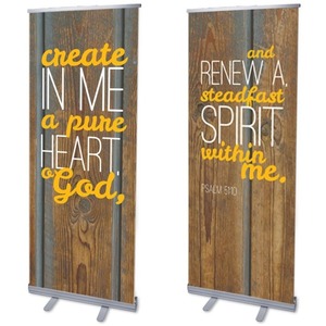 Create In Me 2'7" x 6'7"  Vinyl Banner