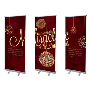 Celebrate the Miracle 2'7" x 6'7"  Vinyl Banner