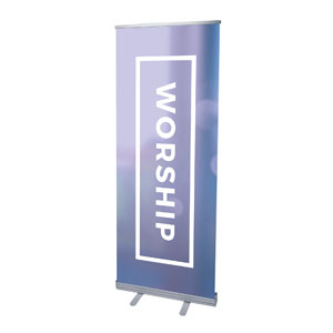 Shimmer Worship 2'7" x 6'7"  Vinyl Banner