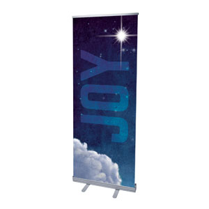 Joy Clouds 2'7" x 6'7"  Vinyl Banner