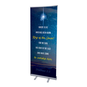 Star Matthew 2:2 2'7" x 6'7"  Vinyl Banner