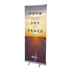 BTCS Hope Is Here Scripture 2'7" x 6'7"  Vinyl Banner