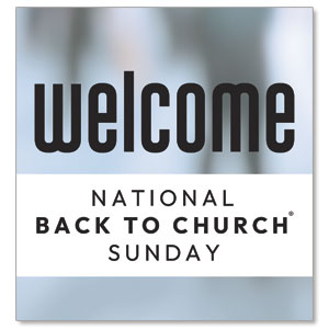 Back to Church Welcomes You StickUp