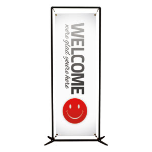 Pin Stripe Welcome 2' x 6' Banner