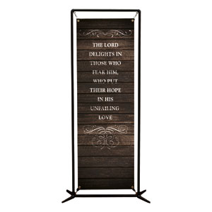Rustic Charm Ps 147:11 2' x 6' Banner