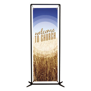 Season Welcome Wheat 2' x 6' Banner