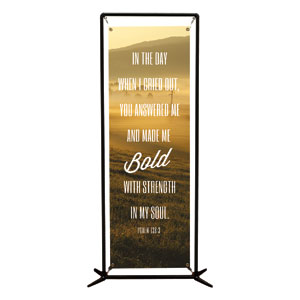 Phrases Psalm 138:3 2' x 6' Banner