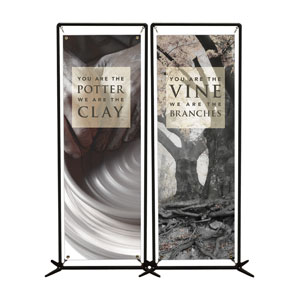 Potter And Vine   2' x 6' Banner