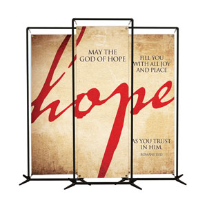 Hope Triptych  2' x 6' Banner