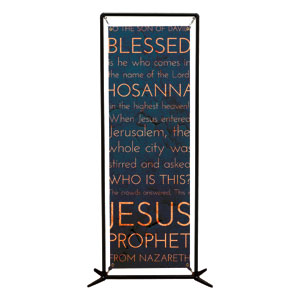 Holy Words Palm Sunday 2' x 6' Banner