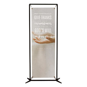 Photo Scriptures 1 Thes 5:17 2' x 6' Banner