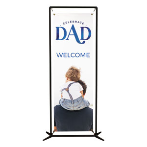 Celebrate Dad Son 2' x 6' Banner