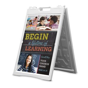 Lifetime of Learning 2' x 3' Street Sign Banners