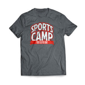 Sports Camp - Large Customized T-shirts