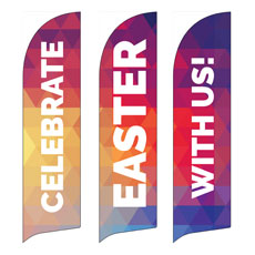 Geometric Bold Easter Flag Set 