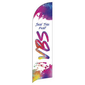 VBS Colored Paint Flag Banner