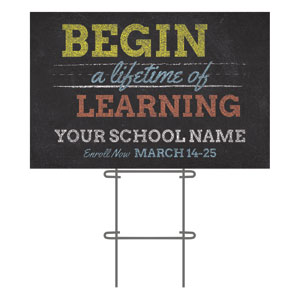 Lifetime of Learning 36"x23.5" Large YardSigns