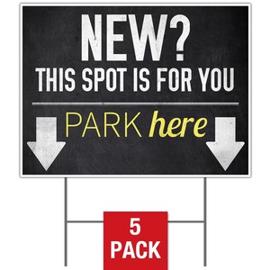 Slate Park New Yard Signs - Stock 1-sided