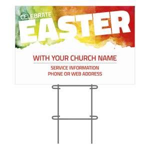 Celebrate Easter Events 36"x23.5" Large YardSigns