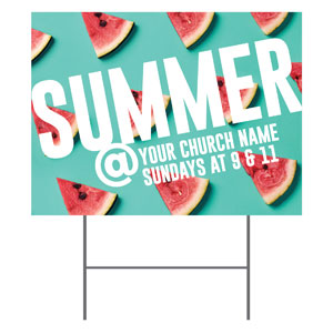 Watermelon Summer At 18"x24" YardSigns