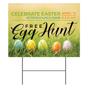 Free Easter Egg Hunt 18"x24" YardSigns