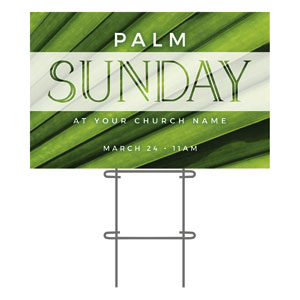 Palm Sunday Leaves 36"x23.5" Large YardSigns