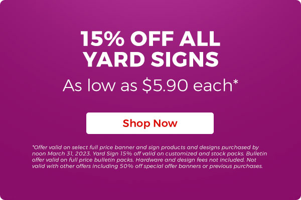 15% Off Church Yard Signs