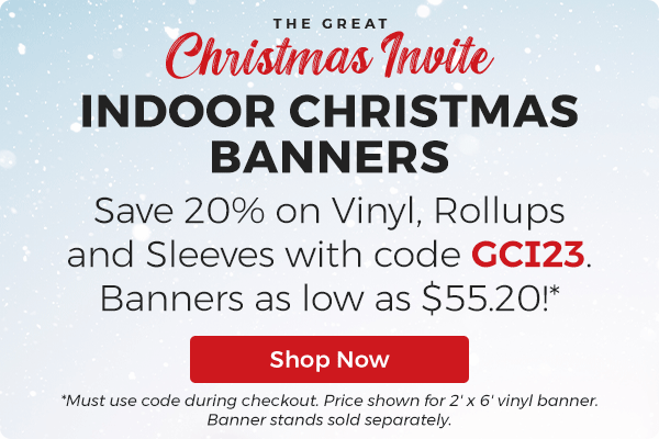 20% Off Indoor Banners for Christmas