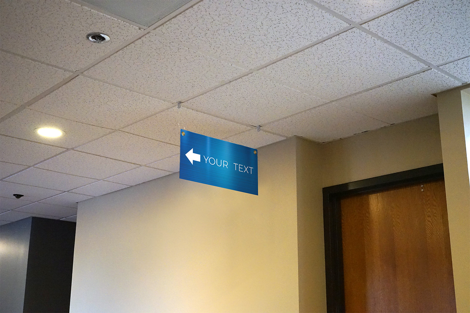 Rigid Signs, Directional, General Blue Directional, 23 x 34.5 5