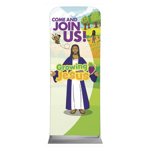 UMI Growing With Jesus 2'7" x 6'7" Sleeve Banners
