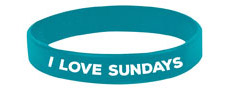 "I Love Sundays" Wristbands