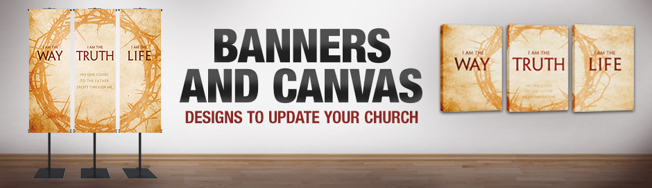 Banners and Canvas Triptychs to Update Your Church