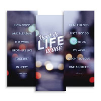 "Life Alone" Banner Triptych